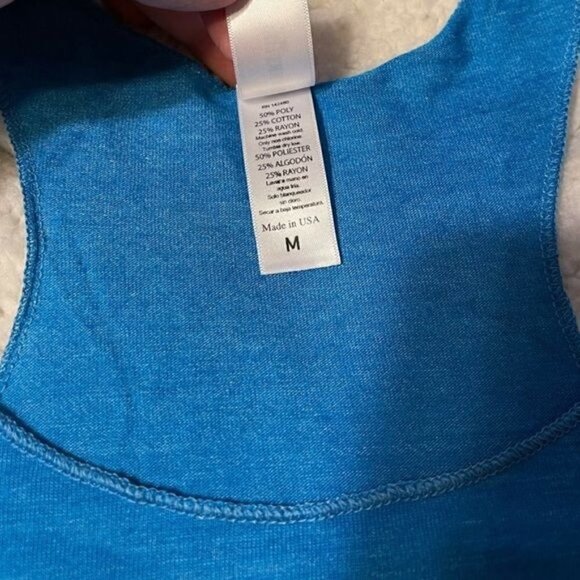 OTL Blue Racerback Tank NWOT - Picture 4 of 4